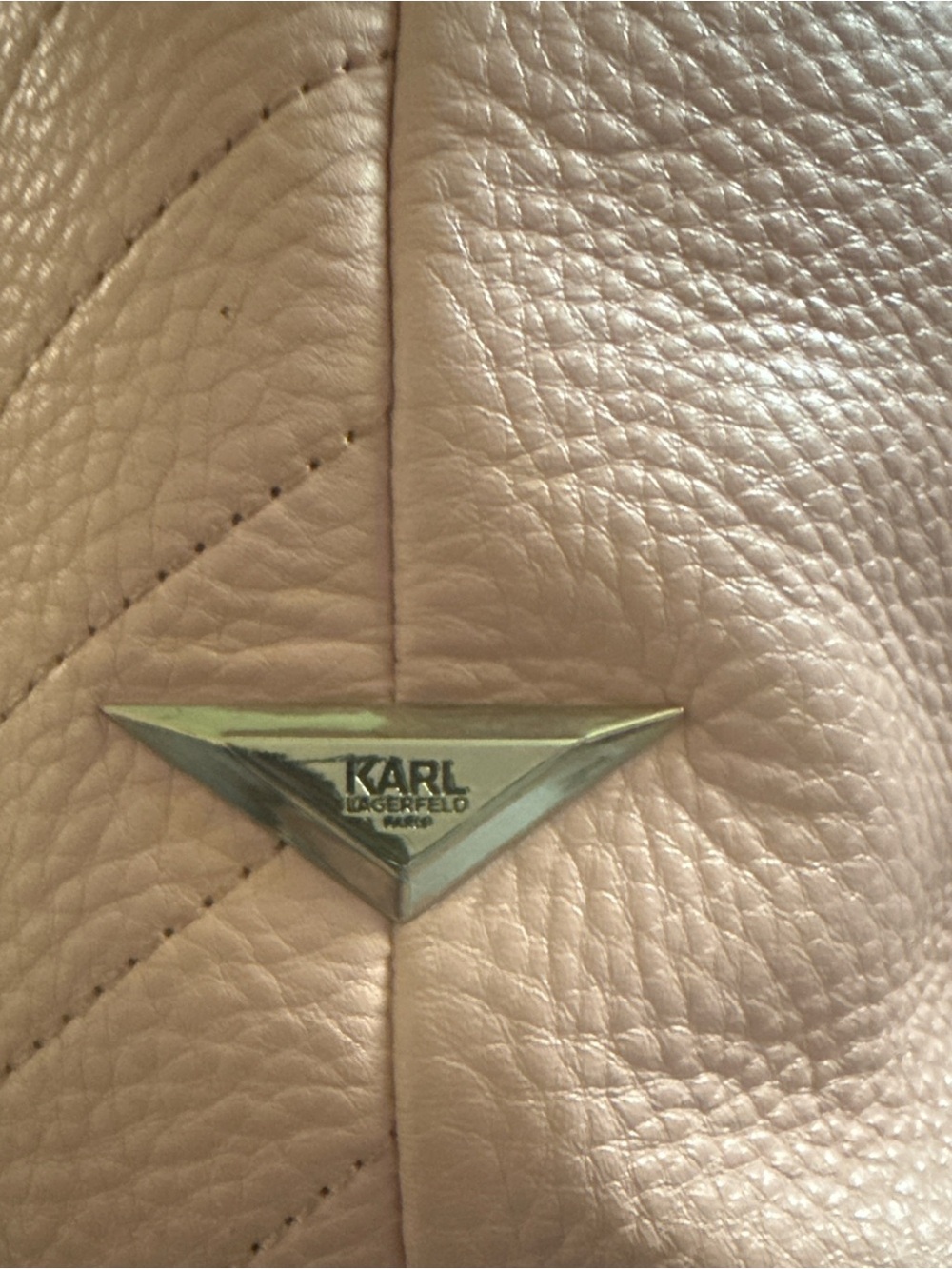 Karl Lagerfeld Blush Pink Shoulder Bag - Picture 3 of 10